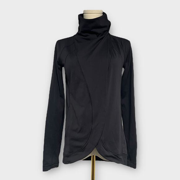 Lululemon Rulu Rally Wrap Casual Athleisure Black Size 2 - Picture 1 of 8